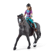 Schleich Horse Club, 5-Piece Playset, Horse Toys For Girls And Boys Ages 5-12, Lisa And Storm The Horse