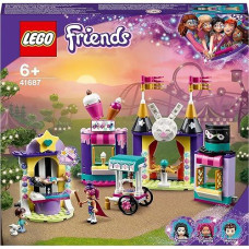 Lego 41687 Friends Magical Funfair Stalls Fairground Carnival Set, Amusement Park Toy, Gifts For 6 Plus Year Old Girls And Boys With Magic Trick