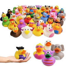 The Dreidel Company Assortment Rubber Duck Toy Duckies For Kids, Bath Birthday Gifts Baby Showers Classroom Incentives, Summer Beach And Pool Activity, 2" (20-Pack)