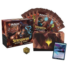 Magic: The Gathering Strixhaven Bundle | 10 Draft Boosters (150 Magic Cards) + Accessories, Brown