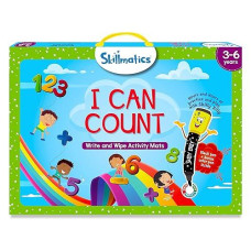 Skillmatics Educational Game - I Can Count, Reusable Activity Mats With 2 Dry Erase Markers, Gifts For Ages 3 To 6