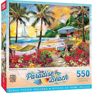 Masterpieces 550 Piece Jigsaw Puzzle For Adults And Family - Hawaiian Life - 18"X24"