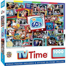 Masterpieces 1000 Piece Jigsaw Puzzle For Adults, Family, Or Kids - 60'S Television Shows - 19.25"X26.75"