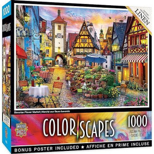 Masterpieces 1000 Piece Jigsaw Puzzle For Adults, Family, Or Kids - Bavarian Flower Market - 19.25"X26.75"