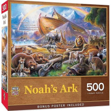 Masterpieces 550 Piece Jigsaw Puzzle For Adults, Family, Or Youth - Noah'S Ark - 18"X24"