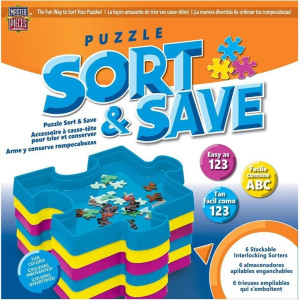 MasterPieces Sort & Save Stackable Jigsaw Puzzle Trays Set of 6
