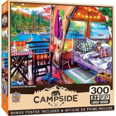 Masterpieces 300 Piece EZ grip Jigsaw Puzzle - glamping Style - 18x24