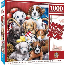 Masterpieces 1000 Piece Jigsaw Puzzle For Adults, Family, Or Kids - Puppy Pals - 19.25"X26.75"