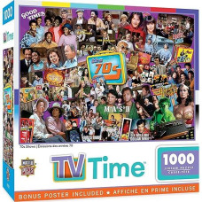 Masterpieces 1000 Piece Jigsaw Puzzle - Nostalgic 70'S Television Shows - Retro Entertainment Fun For Adults, Family, Or Kids - 19.25"X26.75"