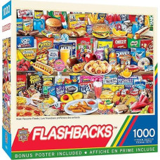 Masterpieces 1000 Piece Jigsaw Puzzle for Adults, Family, Or Kids - Kids Favorite Foods - 1925x2675