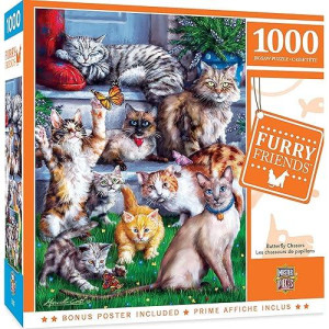 Masterpieces 1000 Piece Jigsaw Puzzle For Adults, Family, Or Kids - Cozy Kittens - 19.25"X26.75"