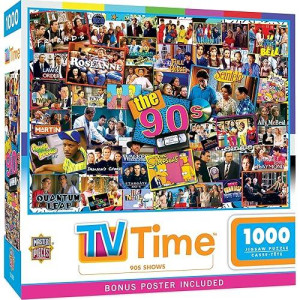 90S Tv Shows Puzzle - 1000-Piece Family Fun - Matte Finish, Eco-Friendly - Masterpieces - 19.25"X26.75"