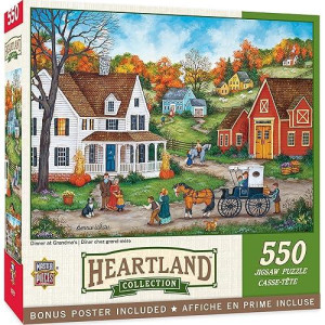 Masterpieces 550 Piece Jigsaw Puzzle For Adults And Family - Dinner At Grandmas - 18"X24"