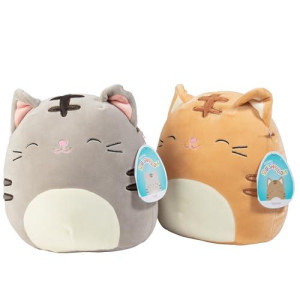Squishmallow 8 Cat Assorted Single Plush - Receive 1 Of 2 Pictured Styles - Cute And Soft Kitty Stuffed Animal Toy - Official Kellytoy - Great Gift For Kids