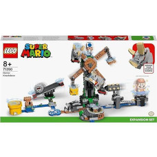 Lego 71390 Building Set, Super Mario Reznor Knockdown Expansion Set, Collectible Buildable Game Toy For Kids With Blue Toad Figure, Multicolor, Gifts For Girls And Boys Age 8 Plus