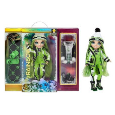 Rainbow High Winter Break Jade Hunter - Green Fashion Doll And Playset With 2 Designer Outfits, Snowboard And Accessories, Kids And Collectors, Toy Gift Ages 6 7 8+ To 12