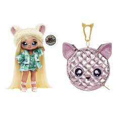 Na Na Na Surprise Glam Series Victoria Grand Fashion Doll And Metallic Chihuahua Purse, Blonde Hair, Cute Dog Ear Hat Outfit & Accessories, 2-In-1 Kids Gift, Toy For Girls & Boys Ages 5 6 7 8+ Years