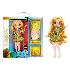 Rainbow High Series 3 Sheryl Meyer Fashion Doll - Marigold (Yellow) With 2 Designer Outfits To Mix & Match With Accessories, Gift For Kids And Collectors, Toys For Kids Ages 6 7 8+ To 12 Years Old