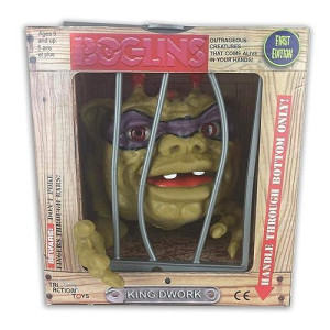 Boglins Foam Monster Puppet Red Eyed King Dwork 8? Collectible Figure, Glow-In-The-Dark Eyes With Super Stretchy Skin & Movable Eyes And Mouth, Popular Retro Toy Great For Kids 5+ And Collectors