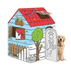 Bankers Box At Play Dog Playhouse, Cardboard Playhouse For Dogs And Kids