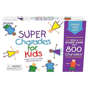 Super Charades For Kids Board Game - The 'No Reading Required' Family Game By Pressman