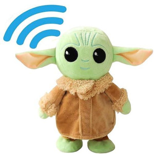 Talking Baby Yoda 7.8 Inch,Walking Baby Yoda and Toy Repeats What You Say Plush Animal Toy Electronic Toy for Boys,Girls,Stuffed Animal,Baby Doll for Kids Gifts (Baby Yoda)
