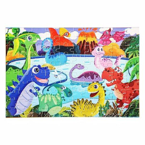Puzzles For Kids Ages 4-8, 8-10 And Adults Lion Animal Shaped 80 Pieces Floor Jigsaw Puzzles Birthday Gift For Boys And Girls