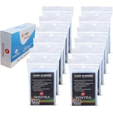 Wintra 1200 Count Ultra Clear Penny Card Sleeves,Soft Card Protectors For Baseball Cards, Sleeved Trading Cards