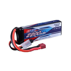 Sigp 2S 7.4V Lipo Battery 2200Mah 40C With T Plug For Rc Vehicles,Car,Tank,Truck,Boat,Truggy Racing Model Hobby