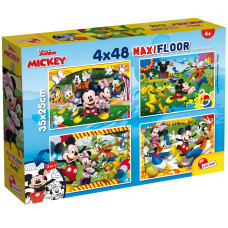 Lisciani Giochi 86627 Disney Puzzle Supermaxi 4 X 48 Mickey Puzzle For Children