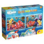 Lisciani Giochi 86573 Disney Puzzle Supermaxi 2 X 12 Nemo Children, Multicoloured,