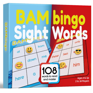Sight Word Bingo Game Level 1 And Level 2 - Learn To Read Vocabulary For Preschool Kids Kindergarten First Grade - Learning Dolch'S Fry'S Words Lists - Children'S Reading Educational Flash Cards
