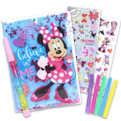 Tara Toy Minnie Mouse Glitter Activity Set (Disney) - Spark Creativity, Perfect For Kids' Arts & Crafts, Includes Glittery Surprises & Diy Fun, 100 Page Journal With Feature Pen