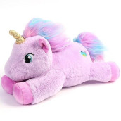 BenBen Unicorn Stuffed Animal 12, Soft Purple Unicorn Plush Toy, cute Birthday gifts for girls&Boys, Kids