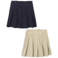 The Children'S Place Girls Pleated Skort,Sandy/Tidal 2 Pack,6X/7S