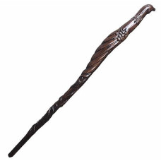 Handicraftviet Hand Carved Wooden Birth Wand, Handmade Magic Wand For Children And Adults On Halloween, Christmas And Birthday Party (Bird Wand)