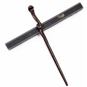 Handicraftviet Hand Carved Magic Wand Real Wood/Wooden Wand 15 Inch For Witchcraft/Collectible Cosplay Magic Wand/Magical Gift For Halloween, Christmas And Birthday Party (Snake Wand)