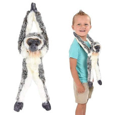 Artcreativity Hanging Vervet Monkey Plush Toy, 17.5 Inch Stuffed Monkey With Realistic Design, Soft And Huggable, Cute Nursery Decor, Best Birthday Gift For Boys And Girls