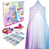 Fashion Angels Diy Dream Space Design Set - Includes Holographic Butterfly Cutouts To Design Your Own Mobile And Garlands Plus 92 Alphabet Punchout Letters, Great Gift For Ages 8 And Up