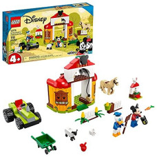 Lego Disney Mickey And Friends Mickey Mouse & Donald Duck�S Farm 10775 Building Kit; A Creative Play Set For Kids; New 2021 (118 Pieces)