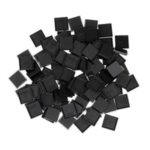 100Pcs 25Mm Square Black Miniature Model Bases For Tabletop Or Miniature Wargames (25Mm(0.98Inch), 100Pcs)