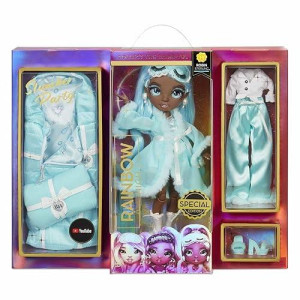Rainbow High Slumber Party Fashion Doll And Playset W/ 2 Outfits Choose From Brianna Dulce, Marisa Golding, Robin Sterling (Robin Sterling)