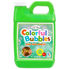 Lulu Home Bubble Concentrated Solution, 1 L/ 33.8 Oz Bubble Refill Solution For Kids Graduation Parties, Bubble Machine, Giant Bubble Wand, Bubble Blower Toys (Grass Green)