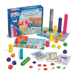 Hand2Mind Numberblocks Mathlink Cubes 1-10 Activity Set, 30 Numberblocks Activities Linked To Tv Episodes, 100 Numberblocks Cubes, Numberblocks Toys, Math Cubes, Stem Toys, Homeschool Supplies
