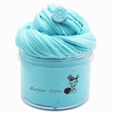 Butter Blue Slime, Scented And Stretchy Clay Sludge Toy, Party Favors, Prize, School Education, Birthday Gifts For Kids Girls Boys (200Ml)