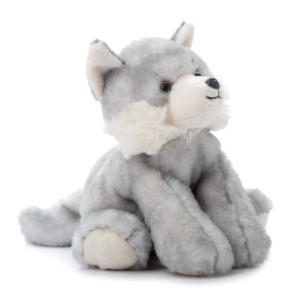 The Petting Zoo Wolf Stuffed Animal Gifts For Kids Wild Onez Zoo Animals Grey Wolf Plush Toy 8 Inches