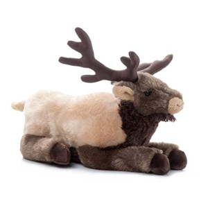 The Petting Zoo Elk Stuffed Animal Gifts For Kids Wild Onez Zoo Animals Elk Plush Toy 12 Inches