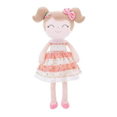Gloveleya Baby Doll Baby Girl Gifts Cloth Dolls Kids Plush Toys 16'' Pink With Gift Box