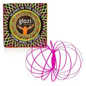 Glozi Geometric Magic Flow Bracelet - Easy To Use - 3D Bracelet Spiral Toy, Glowing Spinning Bracelet Spiral For Children And Adults (Pink)