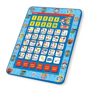 Lexibook Paw Patrol Educational Bilingual Interactive Learning Tablet, Toy To Learn Alphabet Letters Numbers Words Spelling And Music, English/Spanish Languages, Blue, Jcpad002Pai2
